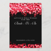 Brautparty Ratschläge Karten Red Lights (Rückseite)