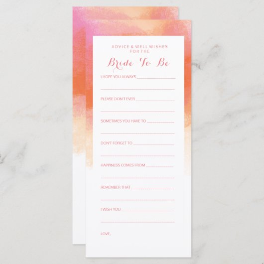 Brautparty Ratschläge Rosa Korallenwasser rot (Vorne/Hinten)