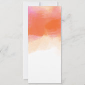 Brautparty Ratschläge Rosa Korallenwasser rot Einladung (Rückseite)