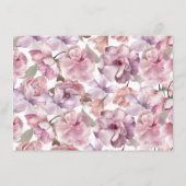 Brautparty-Ratschläge und Wünsche Begleitkarte (Rückseite)