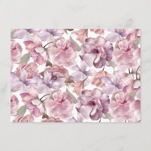 Brautparty-Ratschläge und Wünsche Begleitkarte (Rückseite)