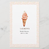 Brautparty-Ratschläge und Wünsche für Eiscreme (Rückseite)