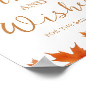 Brautparty-Ratschläge und Wünsche Poster (Ecke)