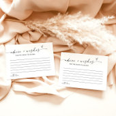 Brautparty-Ratschläge und Wunschkarte, Minimalisti Einladung