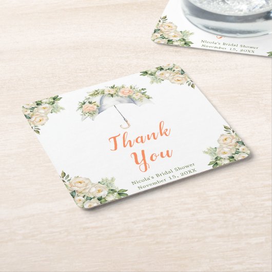 Brautparty Rechteckiger Pappuntersetzer (angewinkelt)