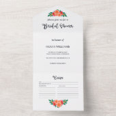 Brautparty Recipe All In One Einladung (Innen Boden)