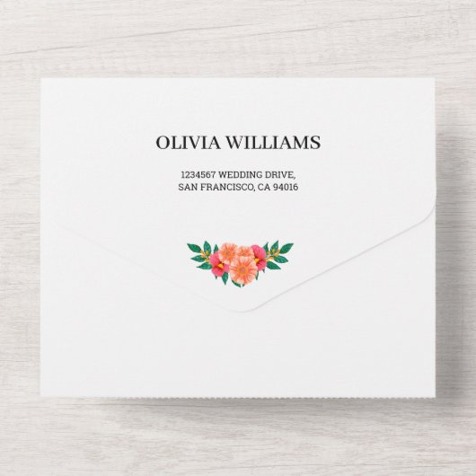 Brautparty Recipe All In One Einladung (Rückseite)