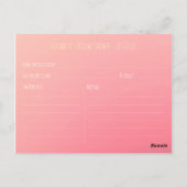 Brautparty Recipe Hydrangea Floral String Light Postkarte (Rückseite)