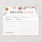 Brautparty-Referenzkarte für Wildblume (Vorderseite)