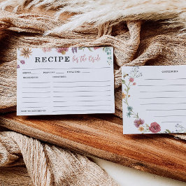 Brautparty-Referenzkarte für Wildblume