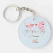 Brautparty Regency Elegant Ribbon Schlüsselanhänger (Vorderseite)