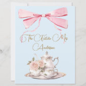 Brautparty Regency Tea Party (Rückseite)