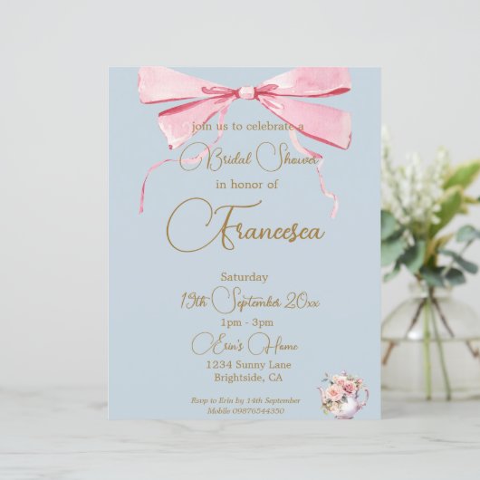 Brautparty Regency Tea Party (Stehend Vorderseite)