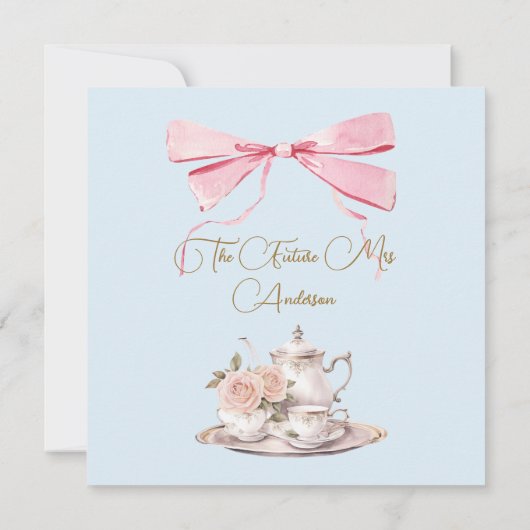 Brautparty Regency Tea Party (Rückseite)