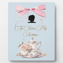 Brautparty Regency Tee Party Silhouette Ribbon Fotoplatte