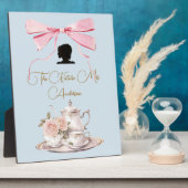 Brautparty Regency Tee Party Silhouette Ribbon Fotoplatte (Seite)