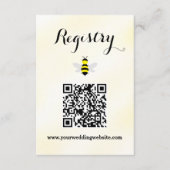 Brautparty-Registrierung Begleitkarte (Vorderseite)