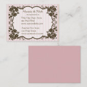 Brautparty-Registrierungskarte Begleitkarte (Vorne/Hinten)