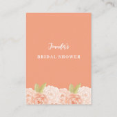 Brautparty-REGISTRIERUNGSKARTE Visitenkarte (Rückseite)