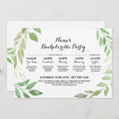 Brautparty-Reisehochzeits-Laub-Blätter Einladung (Vorne/Hinten)