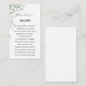 Brautparty-Rezept-Abschlusskarte Begleitkarte (Vorne/Hinten)