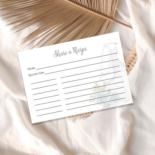 Brautparty Rezept Anfrage Blumenbraun Begleitkarte