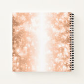 Brautparty Rezept Bucht Rose Goldschimmer Leuchten Notizblock (Rückseite)