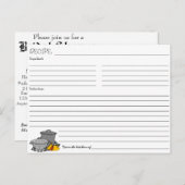 Brautparty Rezept Einladung Postkarte (Vorne/Hinten)