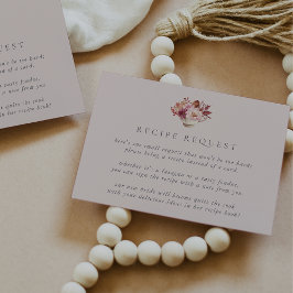 Brautparty-Rezept für Blumenkohl im Herbst Begleitkarte