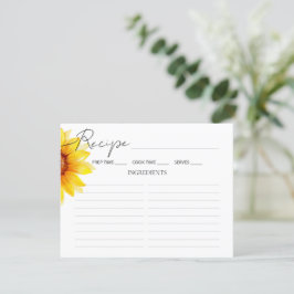 Brautparty-Rezept für die Einschließungskarte. Begleitkarte