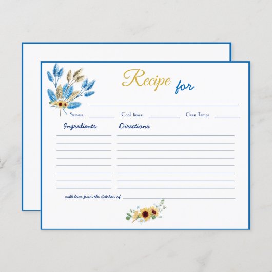 Brautparty Rezept für Liebe Ratgeber Karten (Vorne/Hinten)