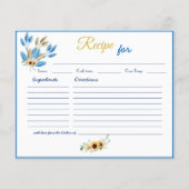 Brautparty Rezept für Liebe Ratgeber Karten (Vorderseite)