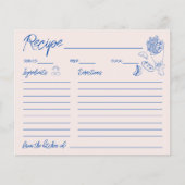 Brautparty-Rezept-Karte (Vorderseite)