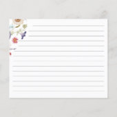 Brautparty-Rezept-Karte (Rückseite)