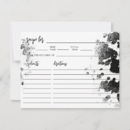 Brautparty-Rezept-Karte des Westerns der Heiligen  Mitteilungskarte