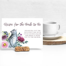 Brautparty-Rezept-Karte Einladung