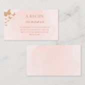 Brautparty-Rezept-Karte Mitteilungskarte (Vorne/Hinten)
