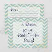 Brautparty-Rezept-Karte Postkarte (Vorne/Hinten)