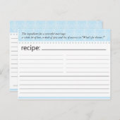 Brautparty-Rezept-Karte Postkarte (Vorne/Hinten)