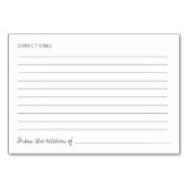 Brautparty Rezept Karten für Herzkrümel (Rückseite)