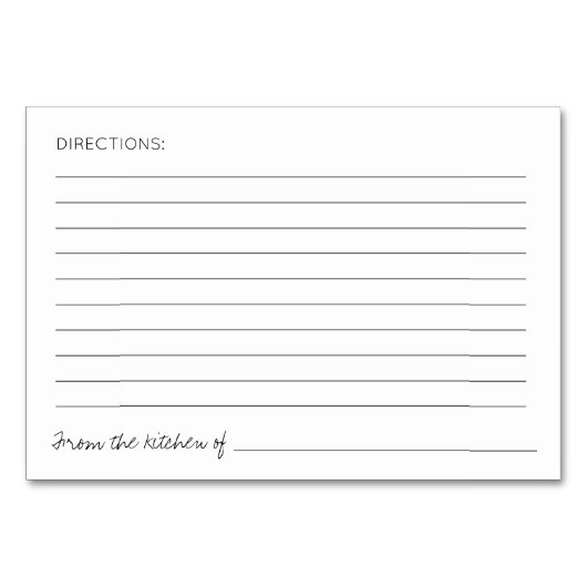 Brautparty Rezept Karten für Herzkrümel (Rückseite)