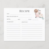 Brautparty Rezept Karten für Rosa Reisekoffer (Vorderseite)