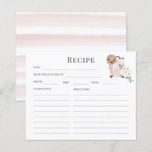 Brautparty Rezept Karten für Rosa Reisekoffer