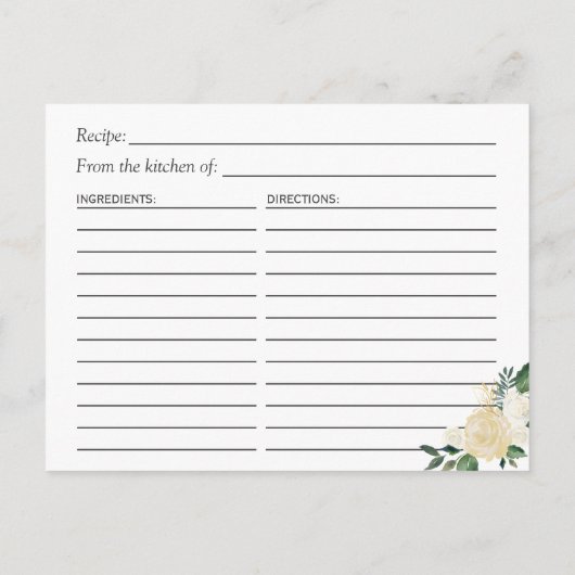 Brautparty Rezept Lila Violett-Blume Postkarte (Rückseite)