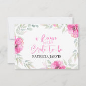 Brautparty Rezept Niedliches Blumenkraut Wasserfar (Vorderseite)