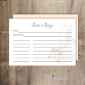 Brautparty Rezept Peach floral Gown Begleitkarte