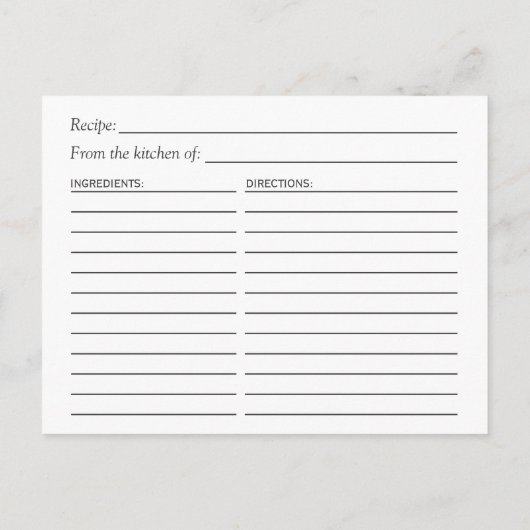 Brautparty Rezept Schwarze Gold Glitzer Blumenmust Postkarte (Rückseite)