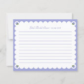 Brautparty Rezeptionskarte Elegante Hydrangea-Brüc (Rückseite)