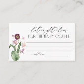 Brautparty Rezeptkarte Begleitkarte (Vorderseite)