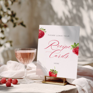 Brautparty-Rezeptkarten 'Berry in Love' Poster